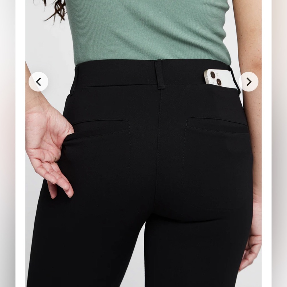 🛍️ Betabrand Classic Black 7-pocket Dress/Yoga Pant 🛍️ - Picture 2 of 12